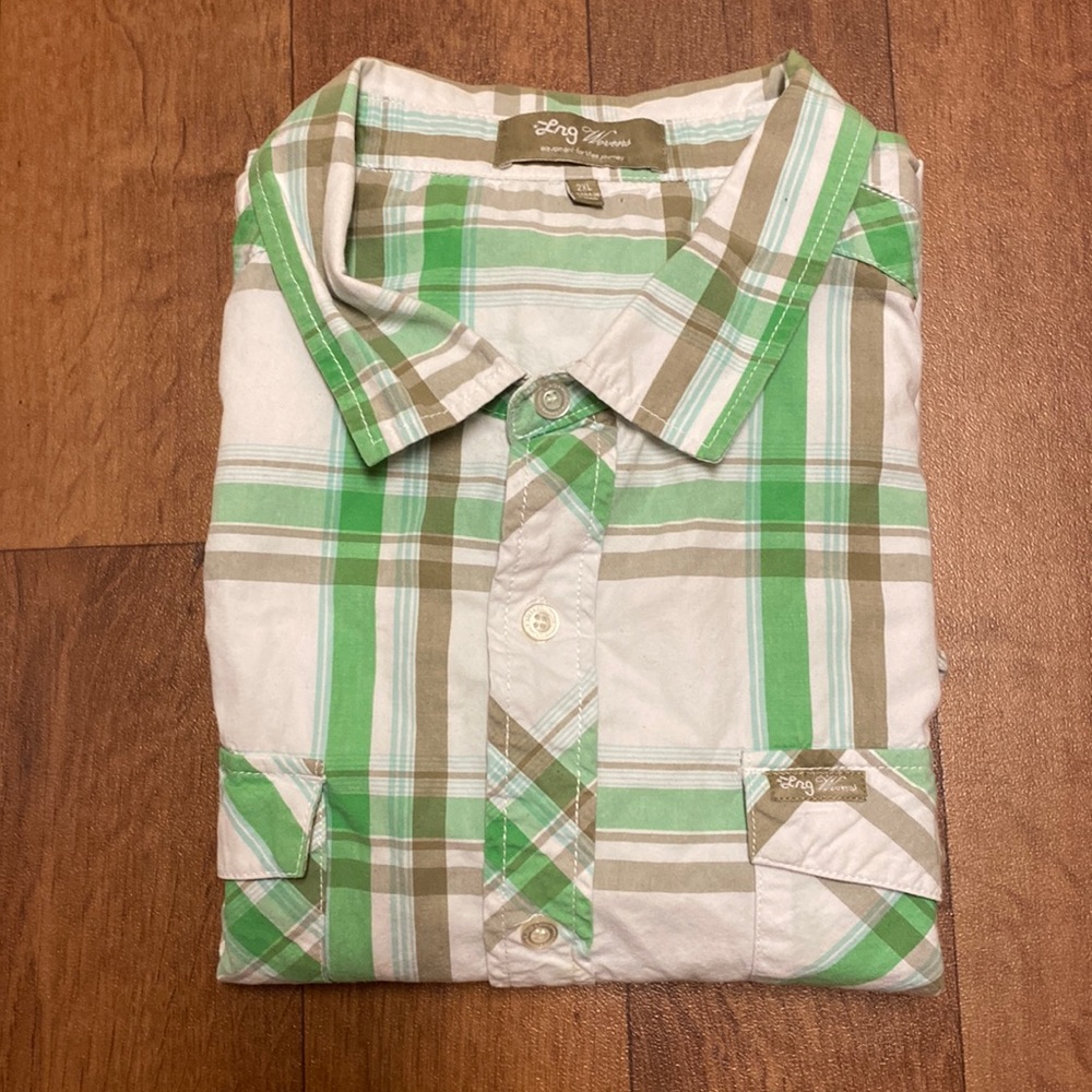 LRG Button Down Plaid Shirt